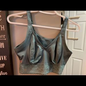 Ruby ribbon sage sz 38 lace full support demiette